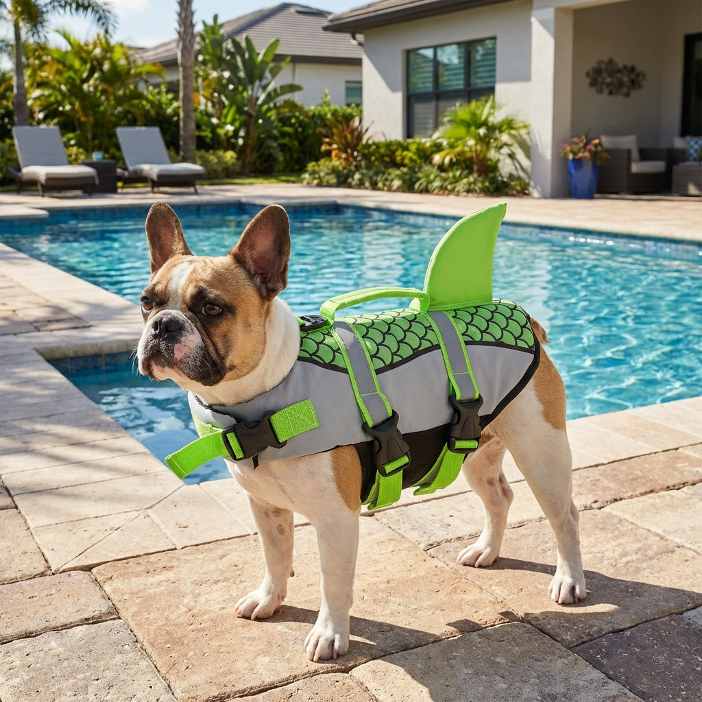 The Shark Attack Life Jacket Life Jacket for French Bulldogs