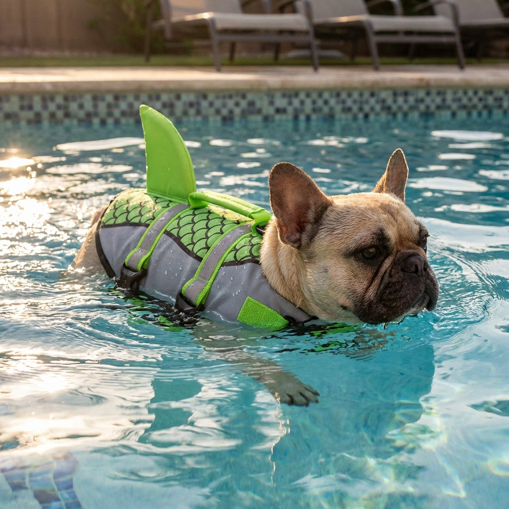 The Shark Attack Life Jacket Life Jacket for French Bulldogs