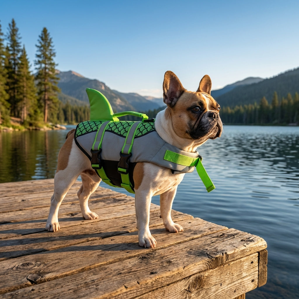 The Shark Attack Life Jacket Life Jacket for French Bulldogs