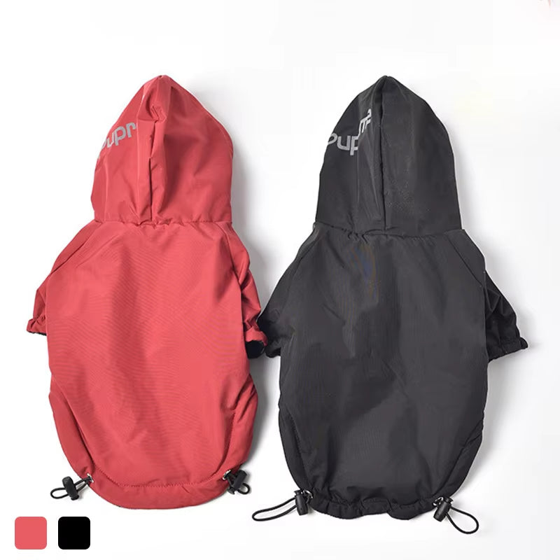 Autumn Winter Pet Dog Waterproof Warm Coat Cotton Hooded Jacket the Dog Face Small Dogs Cat Reflective Pet Clothes Winter Coat